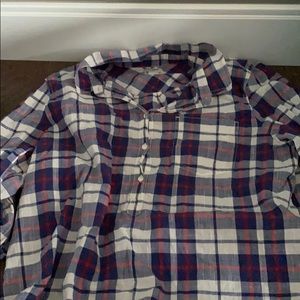 Plaid long sleeve shirt